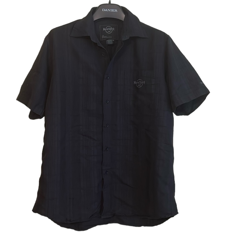 Hard Rock Cafe mens large short sleeve button front Toronto